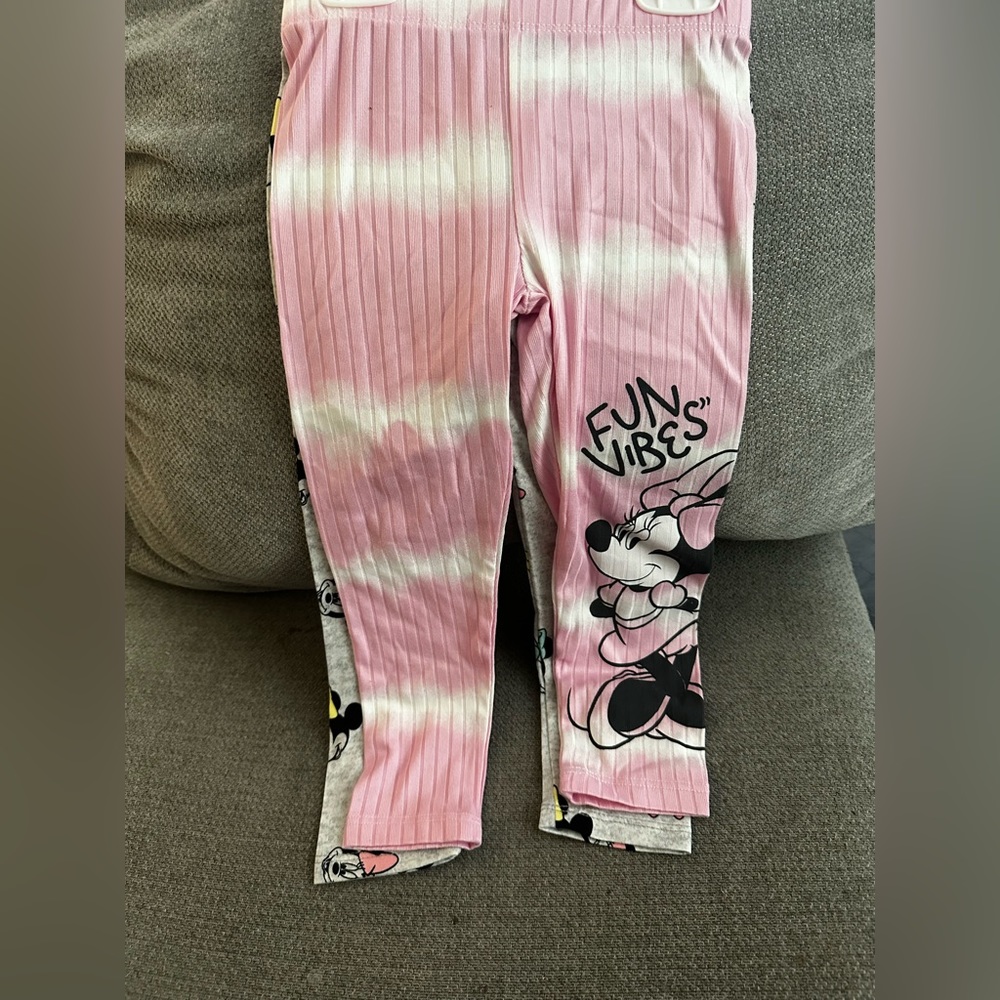 2 piece girls Minnie Mouse leggings